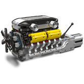 Motorised Italian Bull V12 Engine (1260 Pcs)